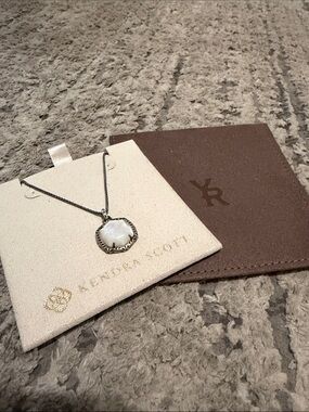 Yellow Rose Davis by Kendra Scott White Mother-of-Pearl Pendant Necklace